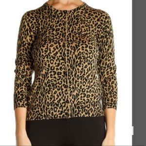 Talbots Animal Print woman’s buttoned cardigan,pre-owned,good condition